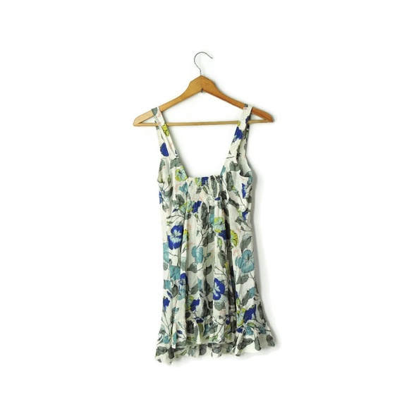 Free People Slip Swing Dress Lattice Lovers Floral - Picture 3 of 8